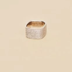 Bague Large SISSI - Cristal / Argenté