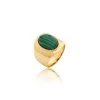 Bague Large ALOHA - Malachite -Accessoires De Mode 02240460 297 52 01