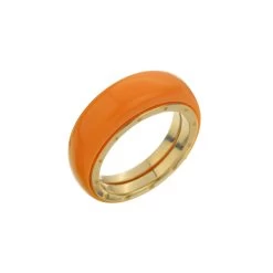 Bague Fine ELO - Orange / Doré