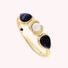 Bague Fine CREPUSCULE - Bleu / Doré -Accessoires De Mode 02280040 109 52 01