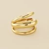 Bague Large TRIJONC - Doré -Accessoires De Mode 02290003 157 52 01