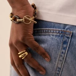 Bague Large TRIJONC - Doré -Accessoires De Mode 02290003 157 52 M2