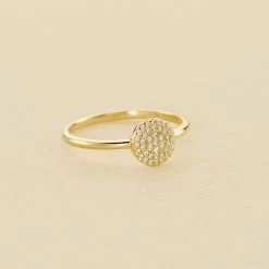 Bague Fine CRISTAL - Cristal / Doré