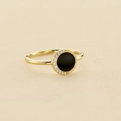 Nouveaux produits 11 Bague Fine MOONONYX - Onyx
