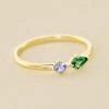 Bague Fine ASTRE - Vert / Doré -Accessoires De Mode 02290024 658 52 01