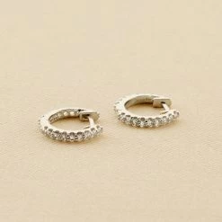 Nouveaux produits 15 Créoles AUSTRAL - Cristal / Argenté