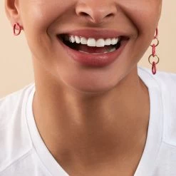 Boucles D'oreilles Pendantes SESHA - Rose / Doré 7 Boucles D'oreilles Pendantes SESHA - Rose / Doré -Accessoires De Mode 02350945 315 TU M2