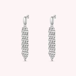 Boucles D'oreilles Pendantes MINUIT - Argenté