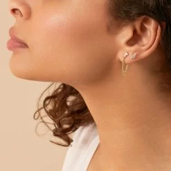 Piercing Puce CROISSAN - Cristal / Doré 7 Piercing Puce CROISSAN - Cristal / Doré -Accessoires De Mode 02390082 137 TU M1