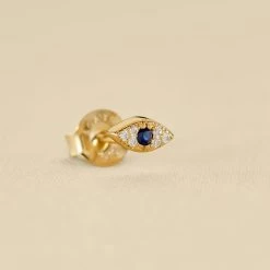 Piercing Puce AZUL - Bleu / Doré