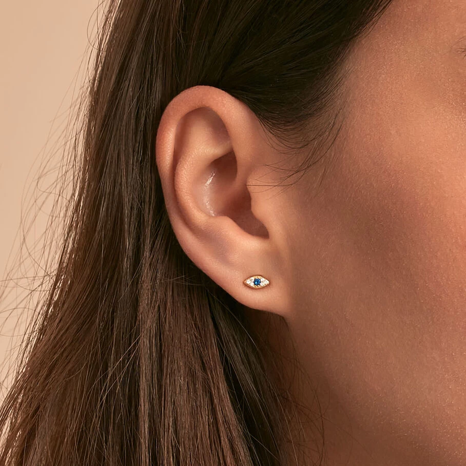 Piercing Puce AZUL - Bleu / Doré 4 Piercing Puce AZUL - Bleu / Doré – Image 2