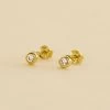 Boucles D'oreilles Puces BRILLANT - Cristal / Doré -Accessoires De Mode 02390113 137 TU 01