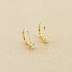 Accessoires De Mode 26 Boucles D'oreilles Pendantes SOL - Cristal / Doré