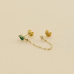 Piercing Puce ASTRAL - Vert / Doré