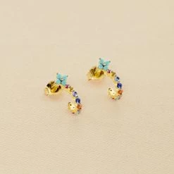 Créoles BELOVED - Multicolore / Doré