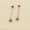 Boucles D'oreilles Pendantes BELOVED - Multicolore / Doré -Accessoires De Mode 02390407 256 TU 01
