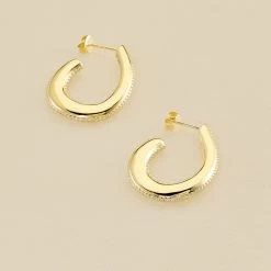 Créoles GEMINI - Cristal / Doré