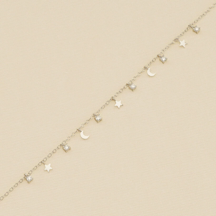 Bracelet Souple LUNITAS - Cristal / Argenté 3 Bracelet Souple LUNITAS - Cristal / Argenté