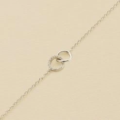 Bracelet Souple RONDOU - Cristal / Argenté