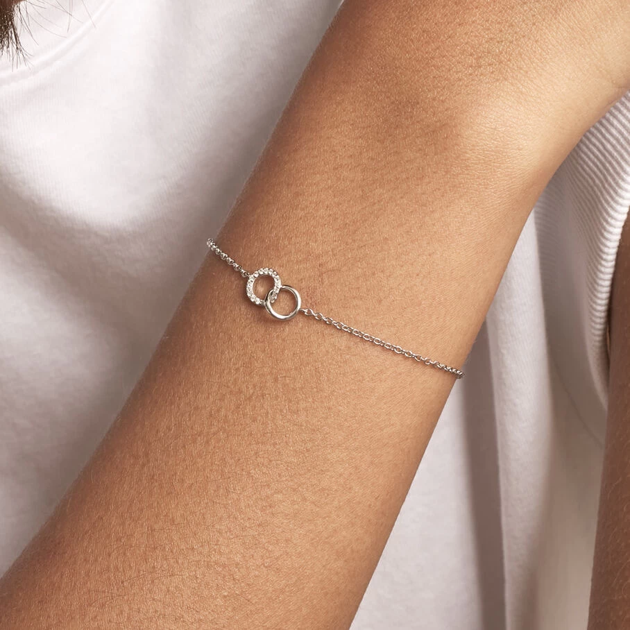 Bracelet Souple RONDOU - Cristal / Argenté 4 Bracelet Souple RONDOU - Cristal / Argenté – Image 2