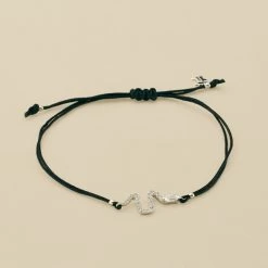 Bracelet Cordon SNAKY - Cristal / Noir