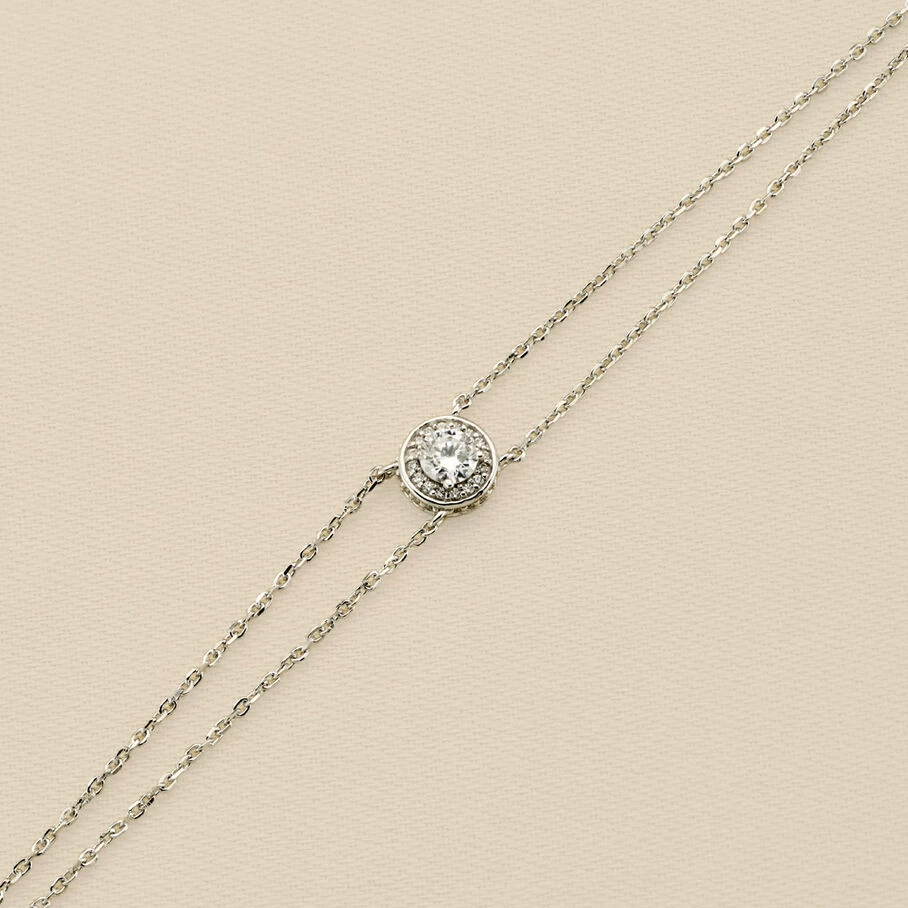 Bracelet Souple IMPERIAL - Cristal / Argenté 3 Bracelet Souple IMPERIAL - Cristal / Argenté