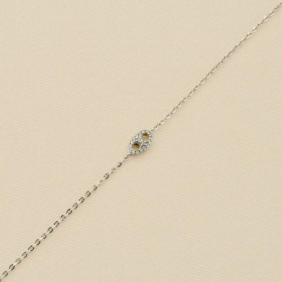 Bracelet Souple ETREINTE - Cristal / Argenté 3 Bracelet Souple ETREINTE - Cristal / Argenté