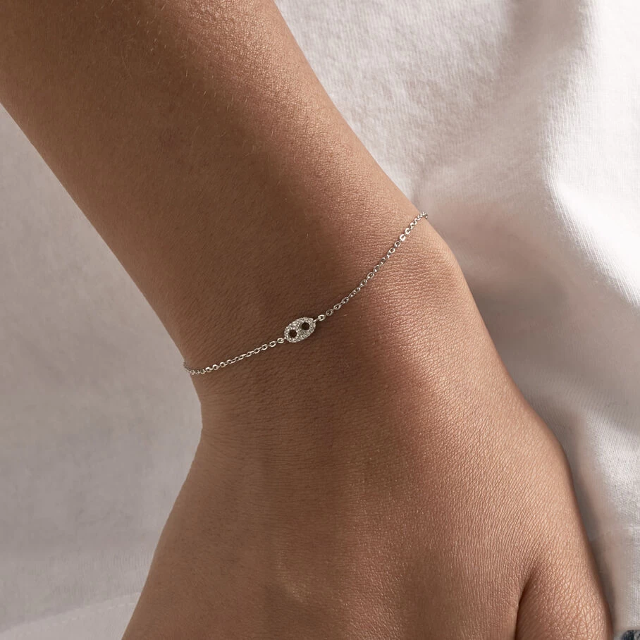 Bracelet Souple ETREINTE - Cristal / Argenté 4 Bracelet Souple ETREINTE - Cristal / Argenté – Image 2