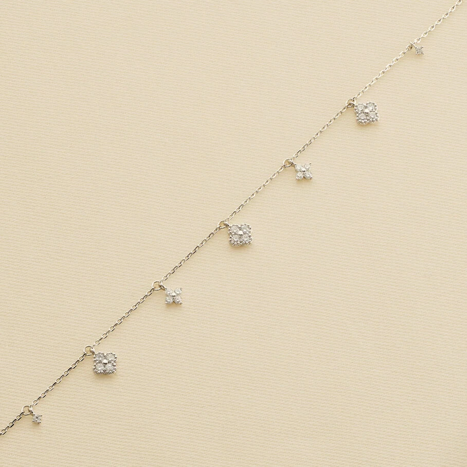 Bracelet Souple BELOVED - Cristal / Argenté 3 Bracelet Souple BELOVED - Cristal / Argenté