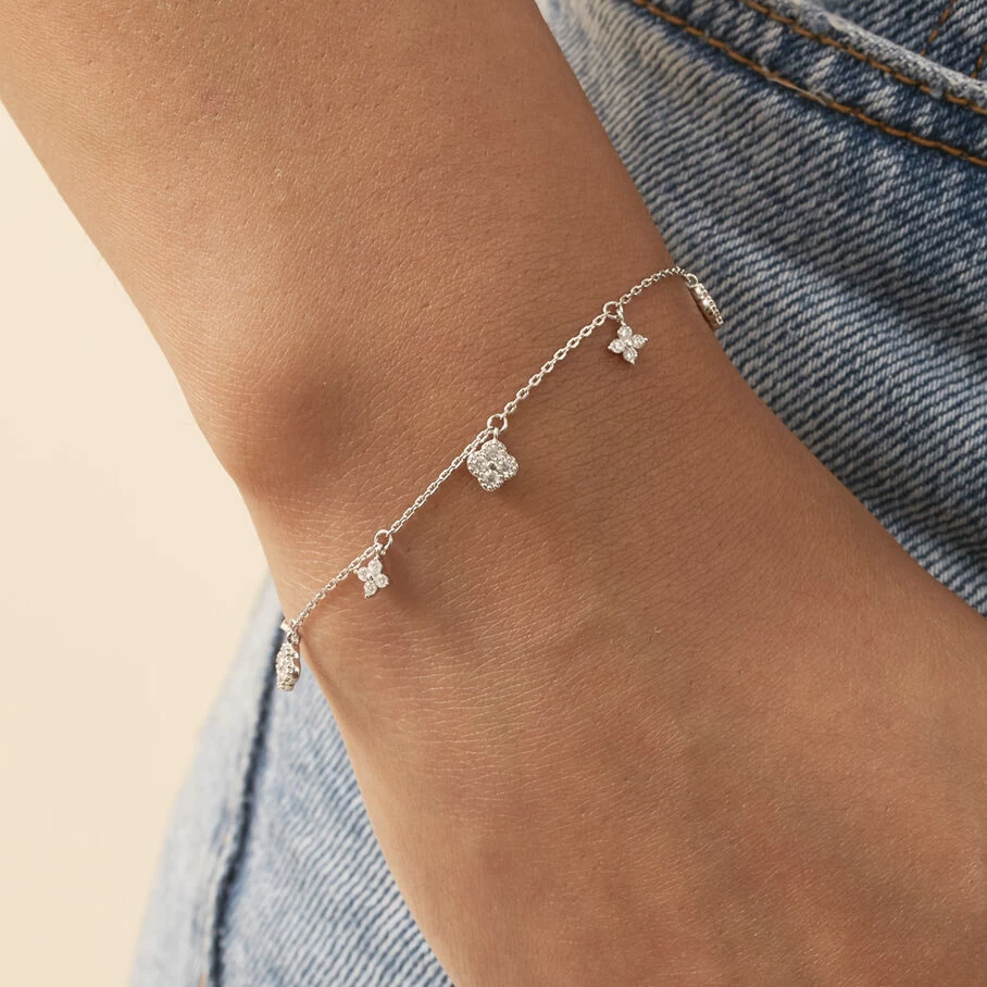 Bracelet Souple BELOVED - Cristal / Argenté 4 Bracelet Souple BELOVED - Cristal / Argenté – Image 2