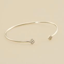 Jonc BELOVED - Cristal / Argenté