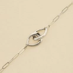 Bracelet Souple GEMINI - Cristal / Argenté