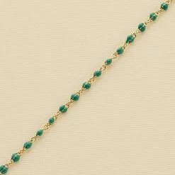 Bracelet Souple SMARTY - Vert / Doré