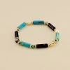 Bracelet Souple CYCLADES - Bleu / Doré -Accessoires De Mode 02480271 109 TU 01