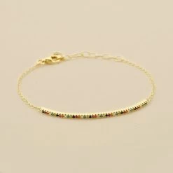 Bracelet Souple RAINBOW - Multicolore / Doré