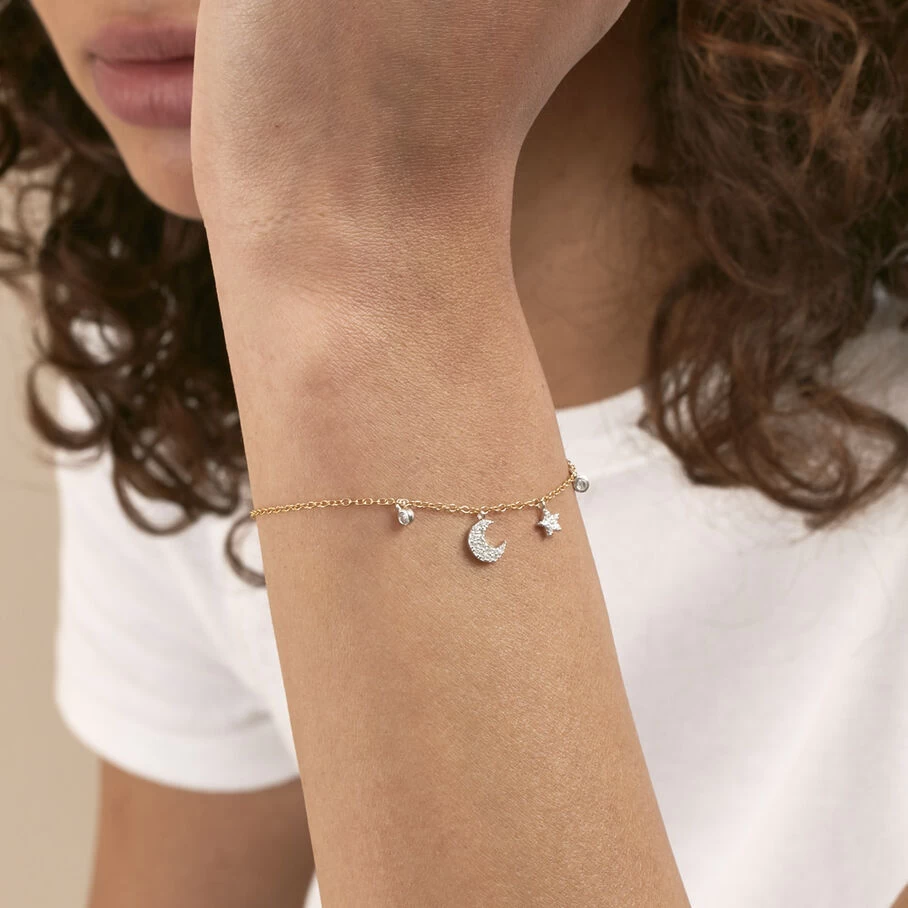 Bracelet Souple SARA - Argenté / Doré 4 Bracelet Souple SARA - Argenté / Doré – Image 2