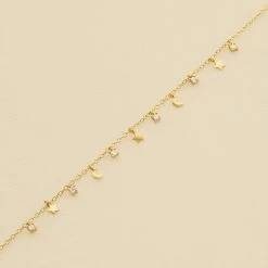 Bracelet Souple LUNITAS - Cristal / Doré