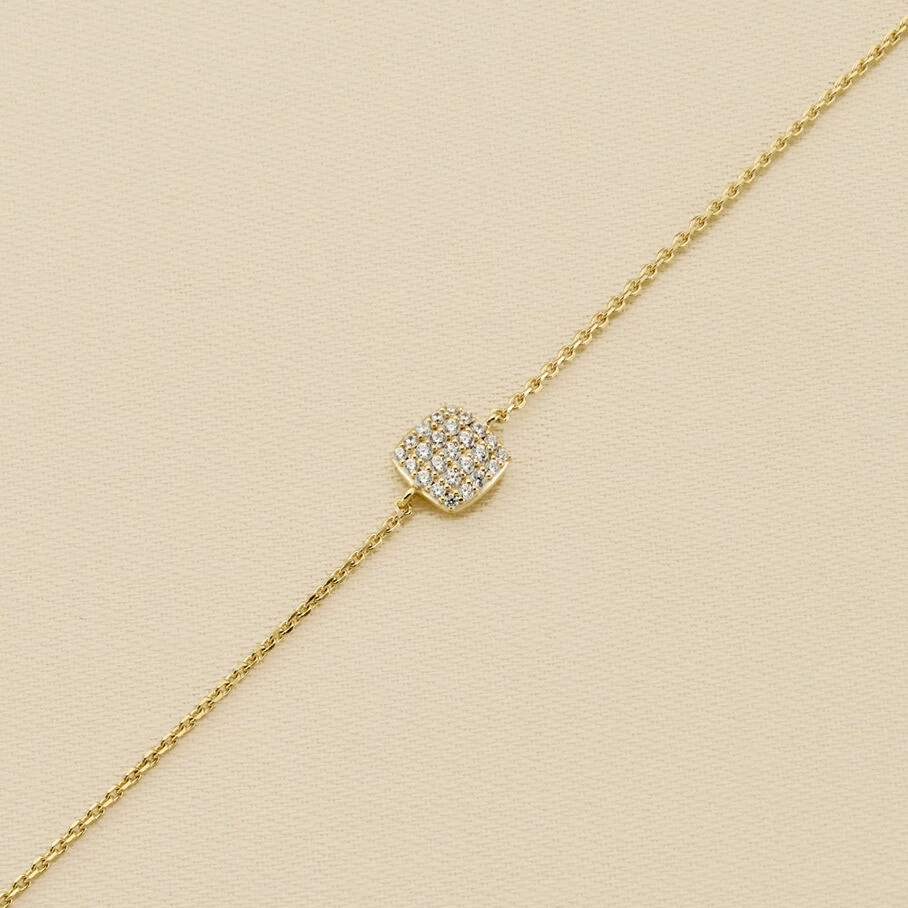 Bracelet Souple GLORIA - Cristal / Doré 3 Bracelet Souple GLORIA - Cristal / Doré