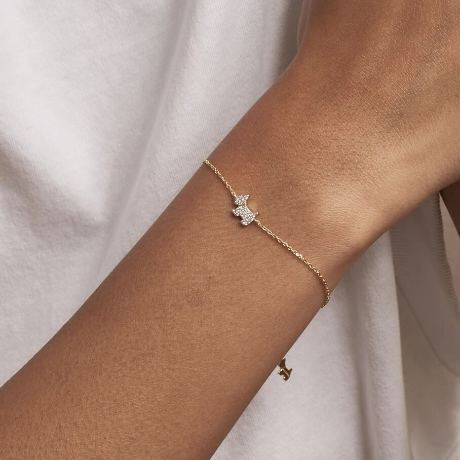 Bracelet Souple MASCOTTE - Argenté / Doré 4 Bracelet Souple MASCOTTE - Argenté / Doré – Image 2