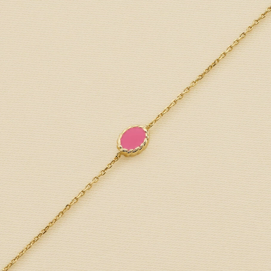 Bracelet Souple ATMA - Nacre /rose 3 Bracelet Souple ATMA - Nacre /rose