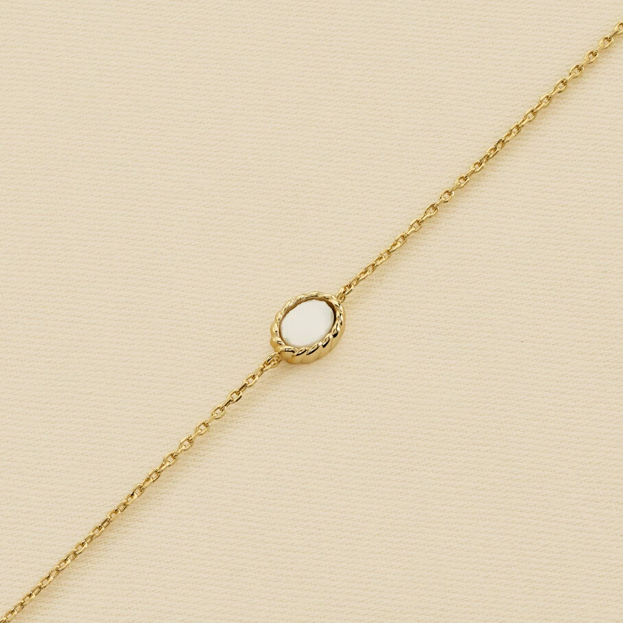 Bracelet Souple ATMA - Nacre /rose 4 Bracelet Souple ATMA - Nacre /rose – Image 2