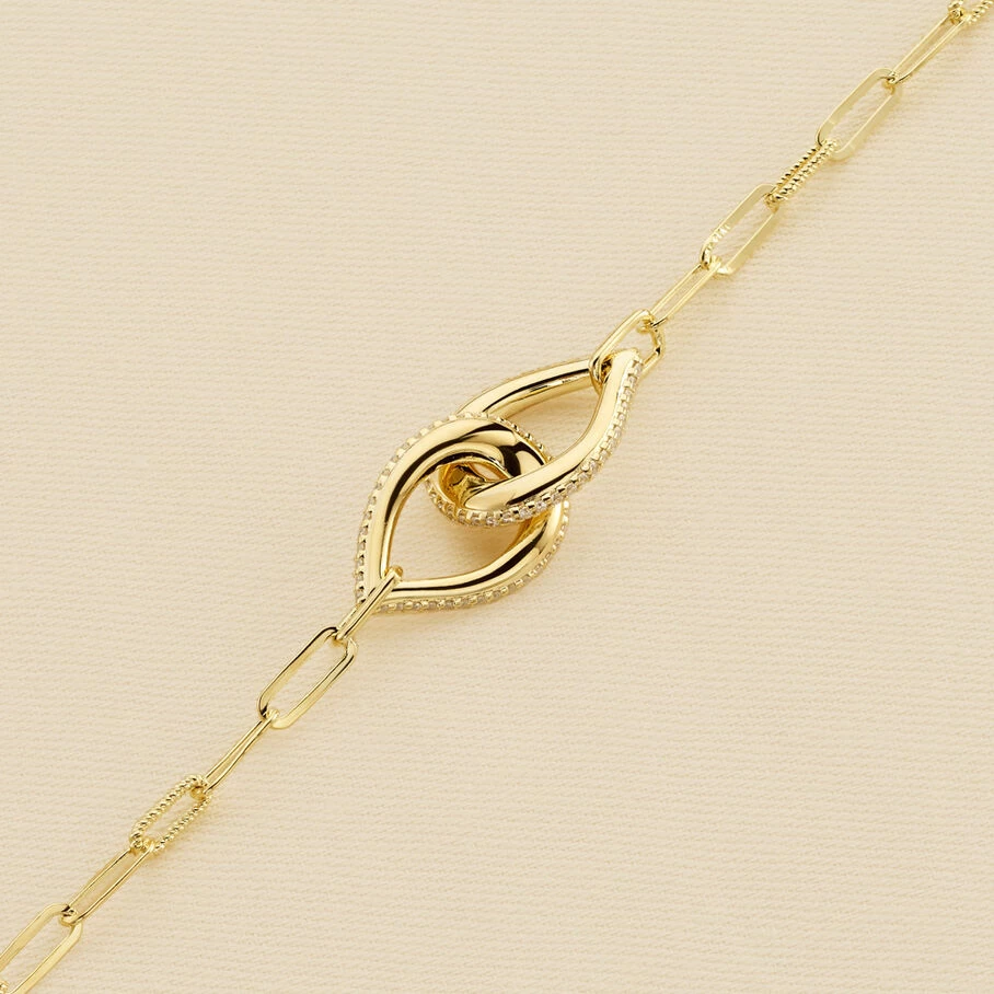 Bracelet Souple GEMINI - Cristal / Doré 3 Bracelet Souple GEMINI - Cristal / Doré