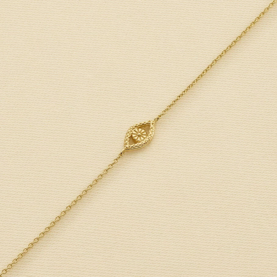 Bracelet Souple LUCKY EYE - Vert / Doré 4 Bracelet Souple LUCKY EYE - Vert / Doré – Image 2