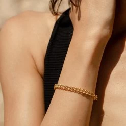 Bracelet Souple ARGENT - Doré -Accessoires De Mode 02490485 157 TU M2