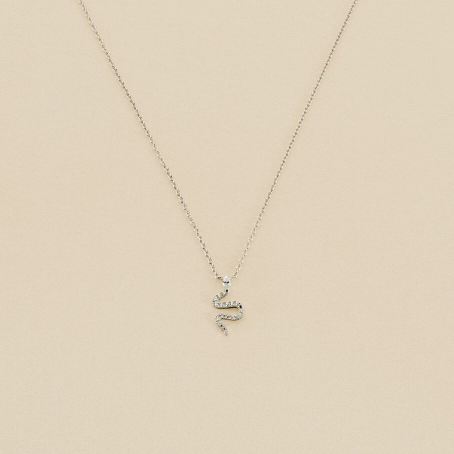 Collier Ras Du Cou SNAKY - Cristal / Argenté 3 Collier Ras Du Cou SNAKY - Cristal / Argenté