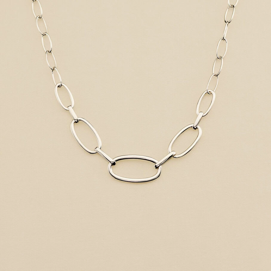 Collier Ras Du Cou CHAIN - Argenté 3 Collier Ras Du Cou CHAIN - Argenté