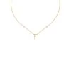 Collier Ras Du Cou LETTRE F - Cristal / Doré -Accessoires De Mode 02670172 137 TU 01