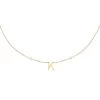 Collier Ras Du Cou LETTRE K - Cristal / Doré -Accessoires De Mode 02670177 137 TU 01