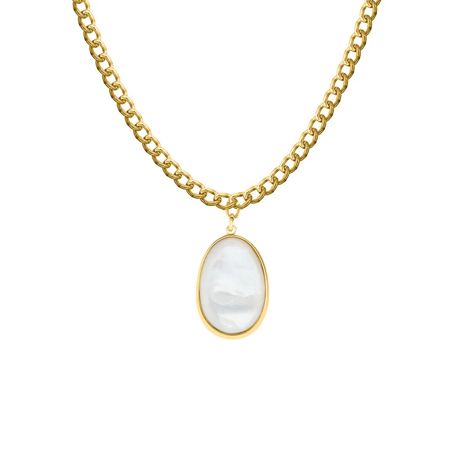 Sautoir CARAIBES - Nacre / Doré 3 Sautoir CARAIBES - Nacre / Doré