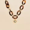 Collier Mi-long BOUCLE - Ecaille / Doré 1 Collier Mi-long BOUCLE - Ecaille / Doré -Accessoires De Mode 02680142 173 TU 01